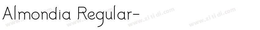 Almondia Regular字体转换